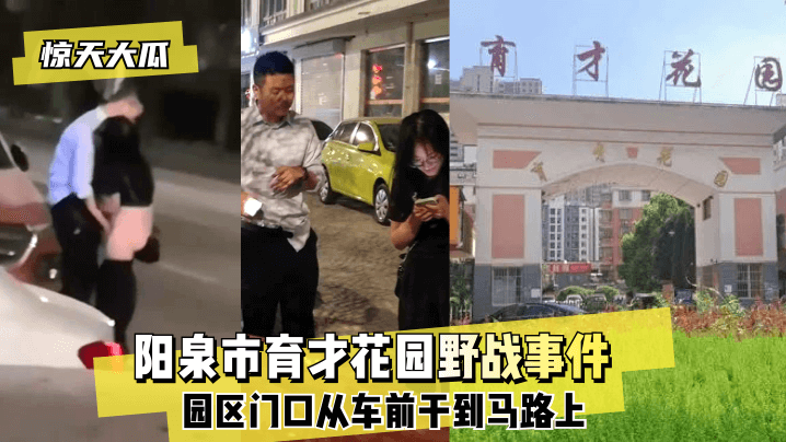 【驚天大瓜】陽泉市育才花園野戰事件~園區門口從車前干到馬路上~